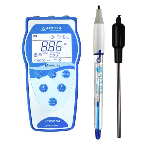 PH241SA ЭКОСТАБ Портативный рН-метр с GLP для сильнощелочных растворов PH241SA ЭКОСТАБ Портативный рН-метр с GLP для сильнощелочных растворов