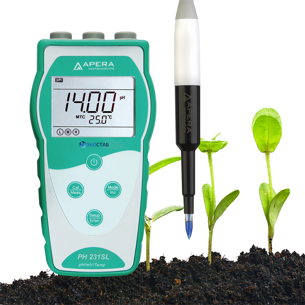 PH231SL ЭКОСТАБ Портативный pH-метр для почвы PH231SL ЭКОСТАБ Портативный pH-метр для почвы