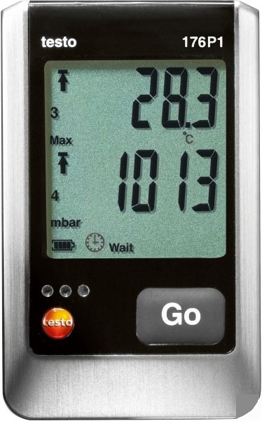 Логгер данных температуры, влажности, давления, 5-канальный, testo 176 P1