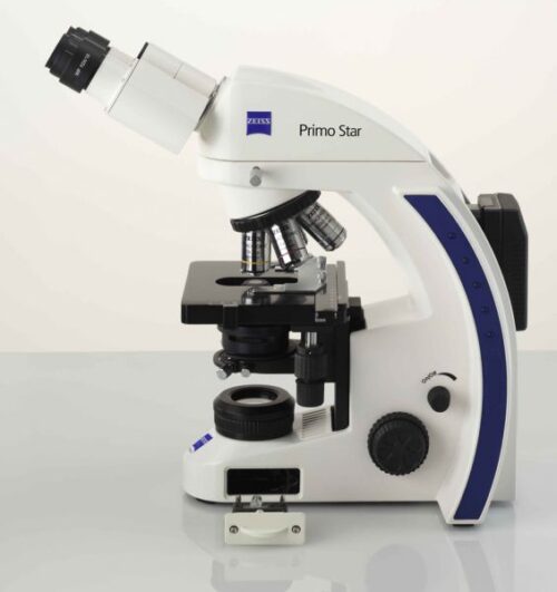 Микроскоп Primo Star, прямой, бинокуляр/тринокуляр, СП, 4×/10×/40×/100×, левосторонее управление Микроскоп Primo Star, прямой, бинокуляр/тринокуляр, СП, 4×/10×/40×/100×, левосторонее управление