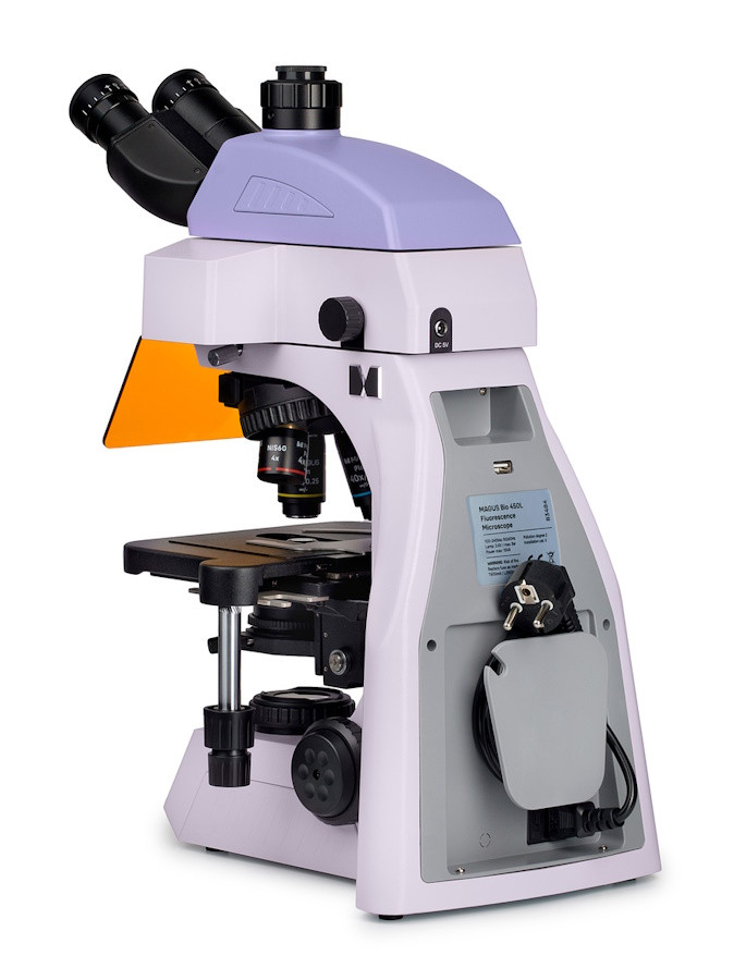 Микроскоп люминесцентный MAGUS Lum 450L, прямой, тринокуляр, СП, ТП, ЛЮМ, ФК, Пол, планахромат 4×, 10×, 40×, 100×МИ Микроскоп люминесцентный MAGUS Lum 450L, прямой, тринокуляр, СП, ТП, ЛЮМ, ФК, Пол, планахромат 4×, 10×, 40×, 100×МИ — изображение 4
