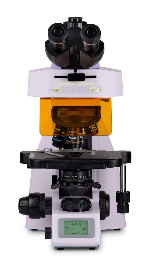 Микроскоп люминесцентный MAGUS Lum 450L, прямой, тринокуляр, СП, ТП, ЛЮМ, ФК, Пол, планахромат 4×, 10×, 40×, 100×МИ Микроскоп люминесцентный MAGUS Lum 450L, прямой, тринокуляр, СП, ТП, ЛЮМ, ФК, Пол, планахромат 4×, 10×, 40×, 100×МИ — изображение 7