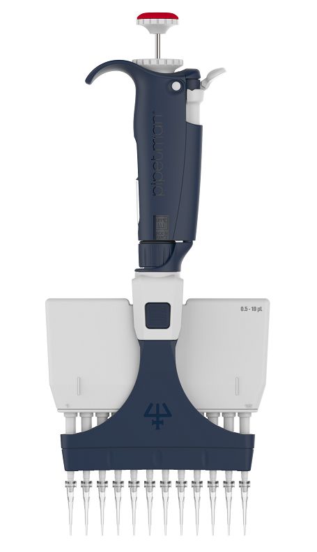 Автоматическая пипетка механическая 0,5-10 мкл, 12-канальная, Pipetman L P12X10L Автоматическая пипетка механическая 0,5-10 мкл, 12-канальная, Pipetman L P12X10L