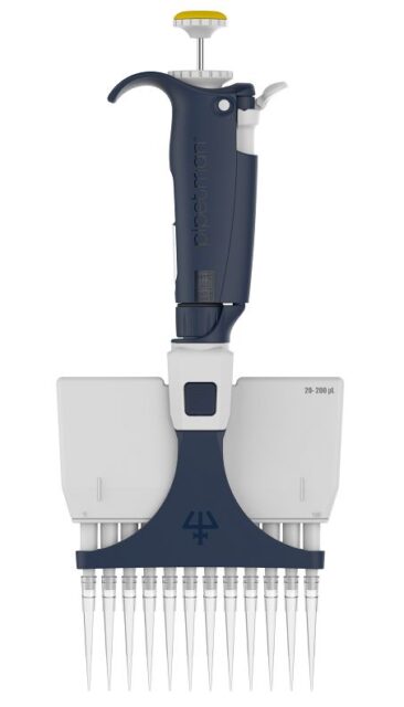 Автоматическая пипетка механическая 20–200 мкл, 12-канальная, Pipetman L P12X200