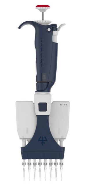 Автоматическая пипетка механическая 0,5-10 мкл, 8-канальная, Pipetman L P8X10L