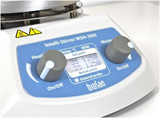 Мешалка магнитная, объём по воде 20 л, диаметр платформы 160 мм, нагрев до 330 °С, 100-1250 об/мин, Intelli-Stirrer MSH-300i Мешалка магнитная, объём по воде 20 л, диаметр платформы 160 мм, нагрев до 330 °С, 100-1250 об/мин, Intelli-Stirrer MSH-300i — изображение 2