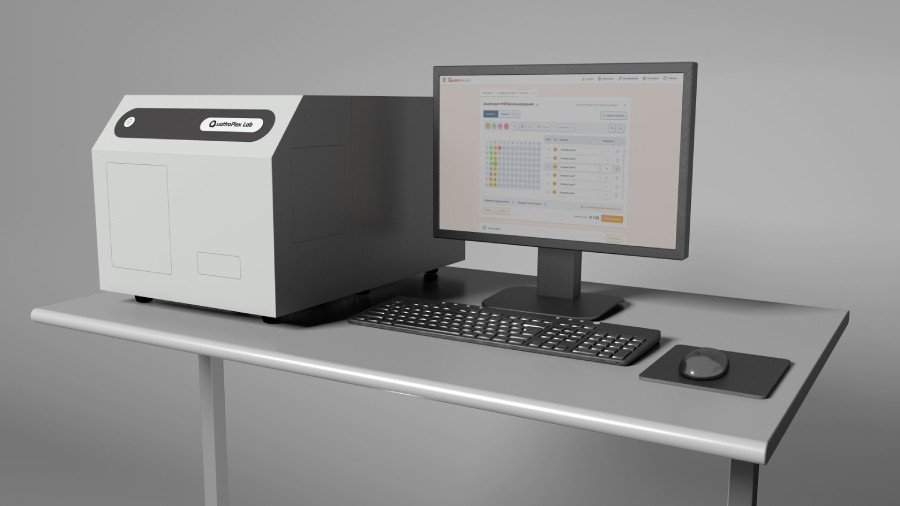 Система мультиплексного анализа биомаркеров QuattroPlex Lab, с компьютером, монитором 24 дюйма, клавиатура, мышь, стартовый набор Система мультиплексного анализа биомаркеров QuattroPlex Lab, с компьютером, монитором 24 дюйма, клавиатура, мышь, стартовый набор — изображение 2