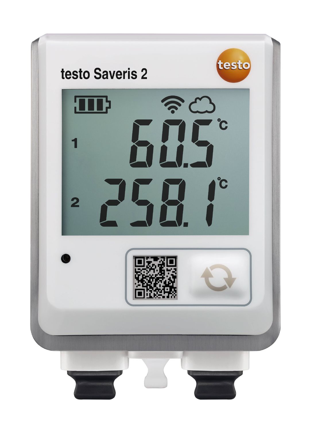 Wi-Fi-логгер данных testo Saveris 2-T3 с дисплеем и с разъемами для внешних зондов (Т, К и J) Wi-Fi-логгер данных testo Saveris 2-T3 с дисплеем и с разъемами для внешних зондов (Т, К и J)