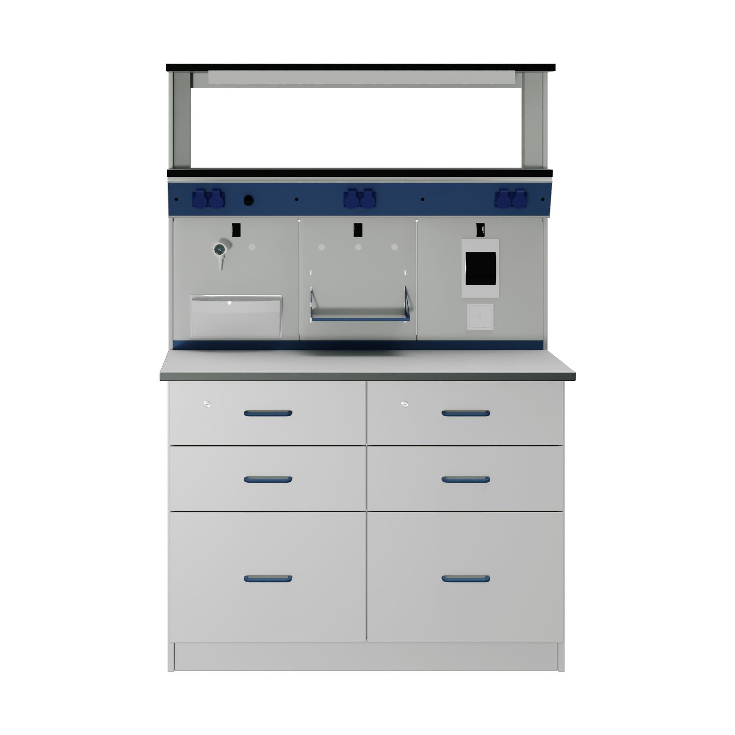 Стол лабораторный ЛАБ-PRO 120.65.90 на опорных тумбах, рабочая поверхность – LAMINAT Стол лабораторный ЛАБ-PRO 120.65.90 на опорных тумбах, рабочая поверхность – LAMINAT — изображение 6