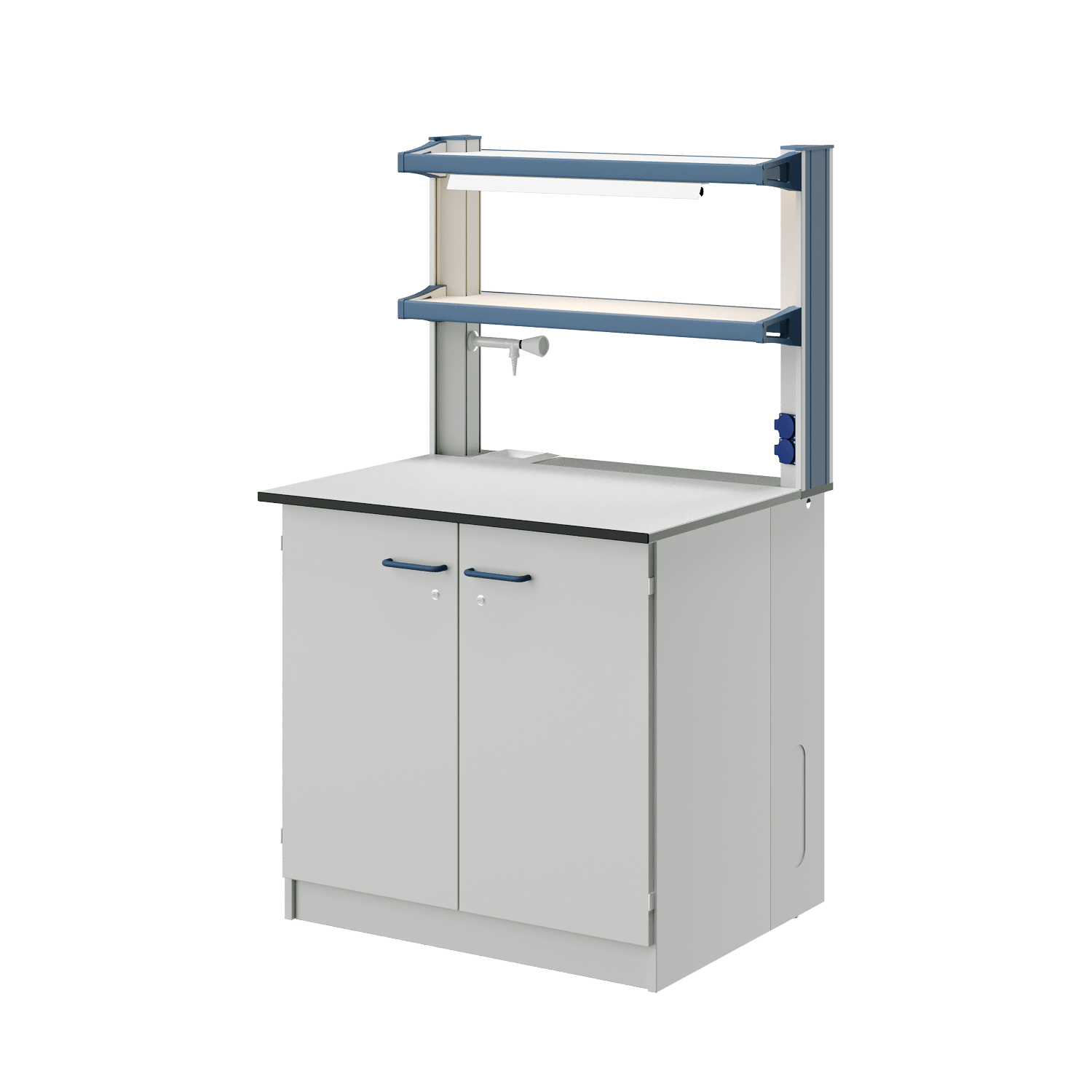 Стол лабораторный ЛАБ-PRO 90.65.90 на опорных тумбах, рабочая поверхность – C20 Стол лабораторный ЛАБ-PRO 90.65.90 на опорных тумбах, рабочая поверхность – C20 — изображение 3